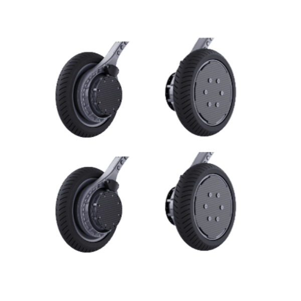 Unitree B2 / B2-W 4 Wheel Assembly